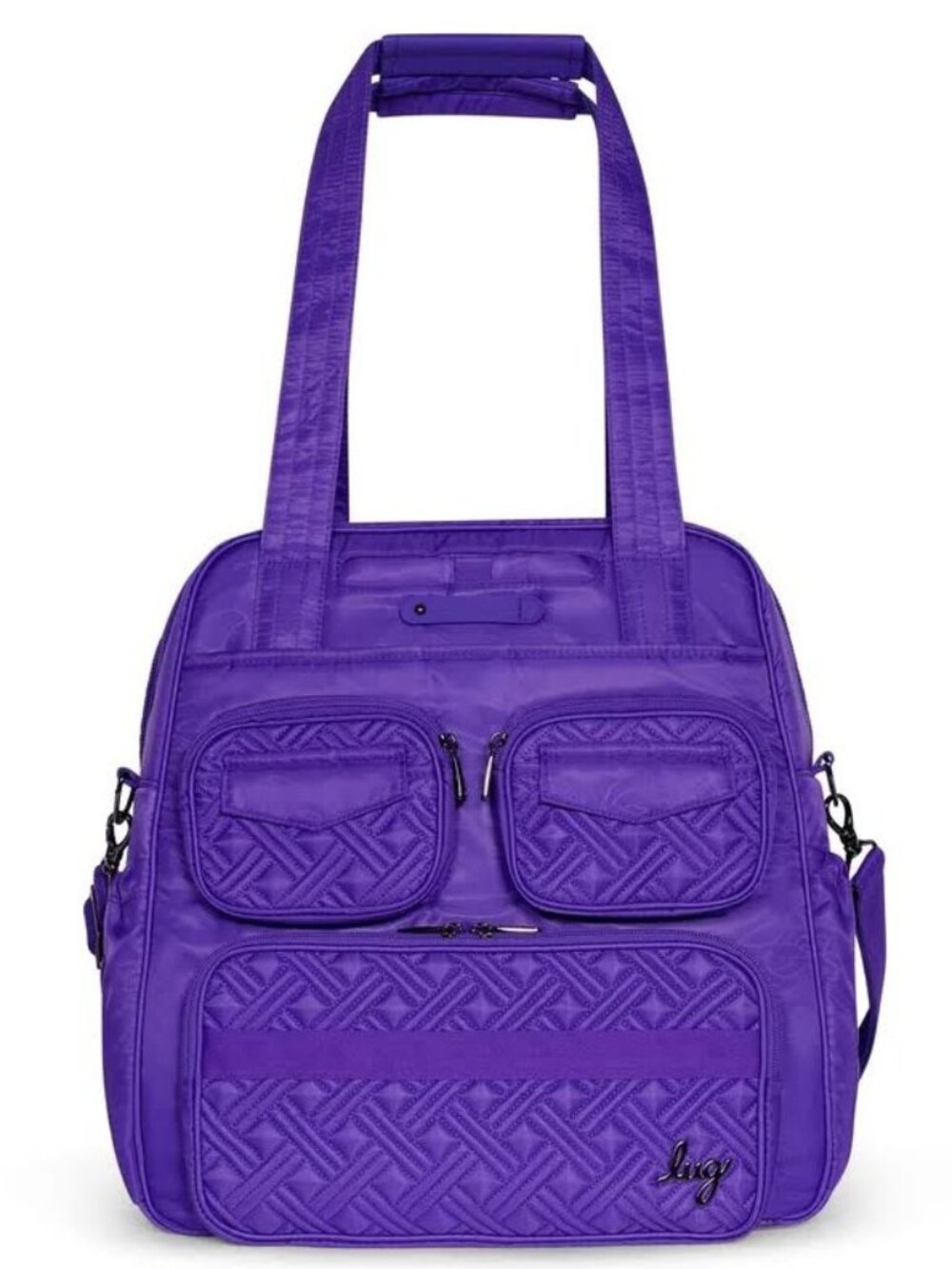 Lug Puddle Jumper LE Convertible Tote Bag Violet Purple